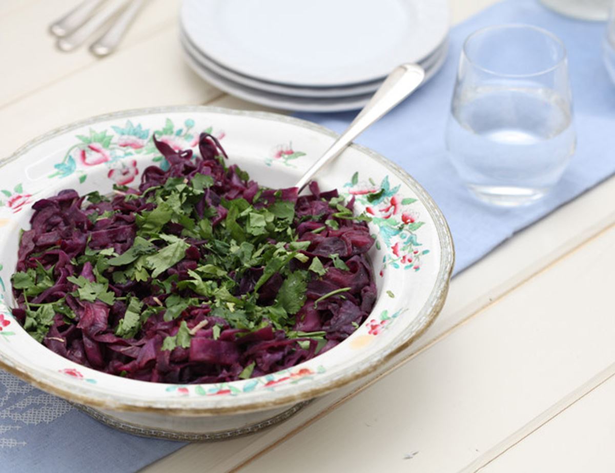 Sweet and Spicy Red Cabbage