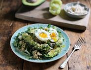 Avocado & Quinoa Salad with Soft Boiled Eggs