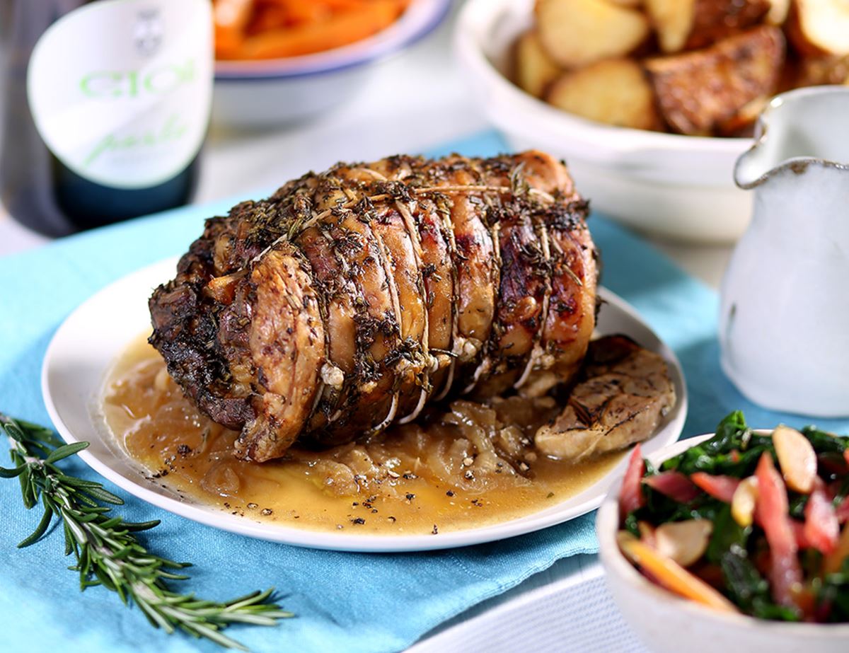 Slow Roast Lamb with Herb & Garlic Rub