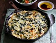 Cheesy Cavolo Nero & Potato Gratin