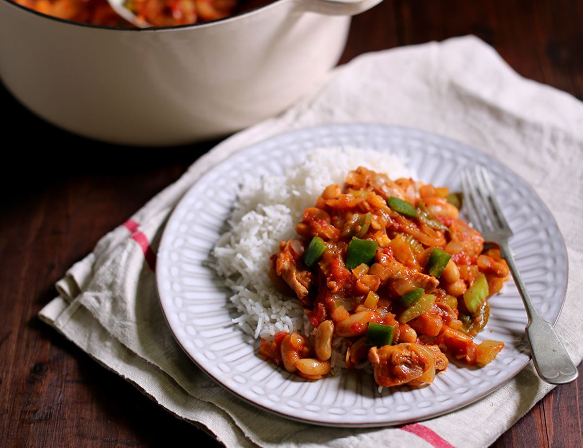 Barbecue Chicken & Beans