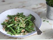 Summer Beans with Basil, Peanut & Lime Dust