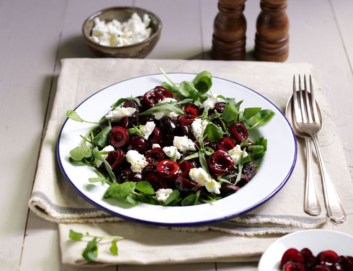 Cherry, Goat's Cheese & Beetroot Salad
