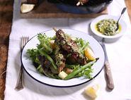 Griddled Lamb with Salsa Verde & New Potatoes