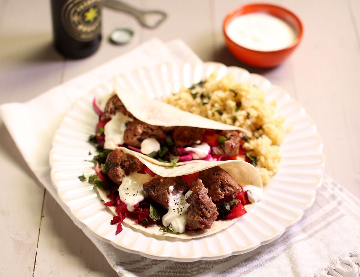 Minty Lamb Kofte Wraps