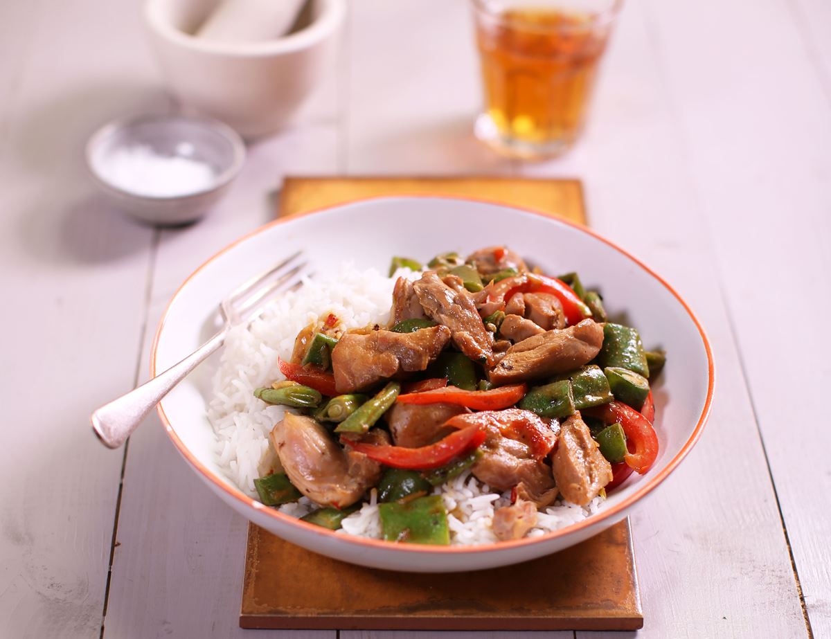 Speedy Peanut Butter Chicken Stir-Fry