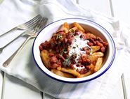 Big Chips Loaded with Jerk Spiced Red Beans, Coconut Cream & Thyme