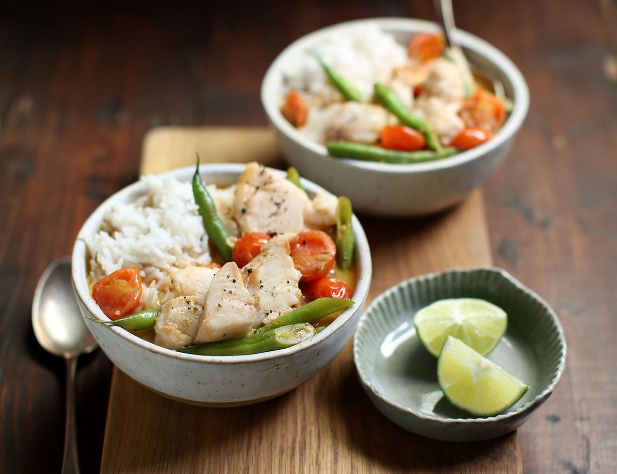 Thai Green Fish Curry & Rice