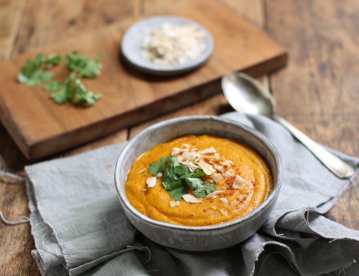 Roast Squash, Coconut & Harissa Soup