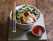 Egg Fried Noodles with Greens & Sweet Chilli