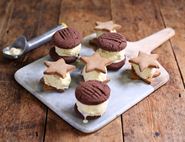 No Churn Custard Ice Cream Sandwiches