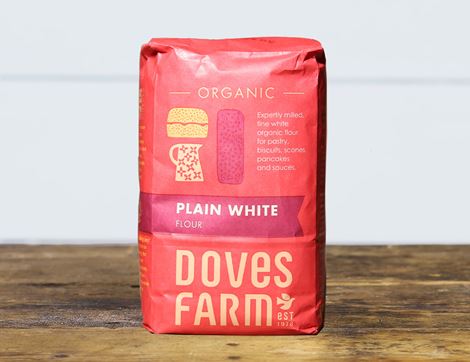 Plain White Flour, Ethical Trade, Organic, Doves Farm (1kg)