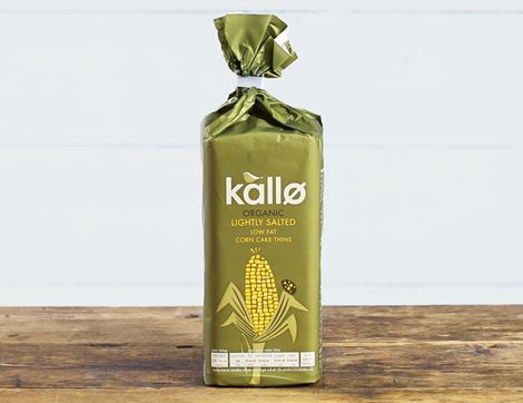 Wholegrain Corn Cakes, Organic, Kallo (130g)