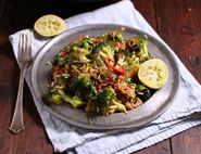 Fried Rice with Jerusalem Artichokes, Broccoli & Sesame