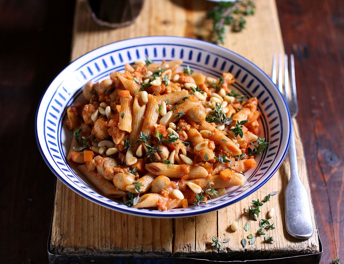 Vegan Penne Bolognese Recipe Abel Cole