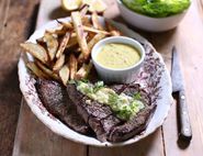 Steak & Chips with Cheat's Béarnaise Sauce