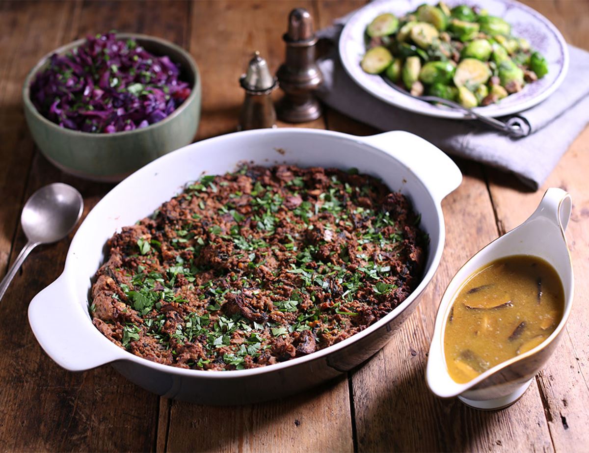 Perl Las, Mushroom, Walnut & Spinach Roast