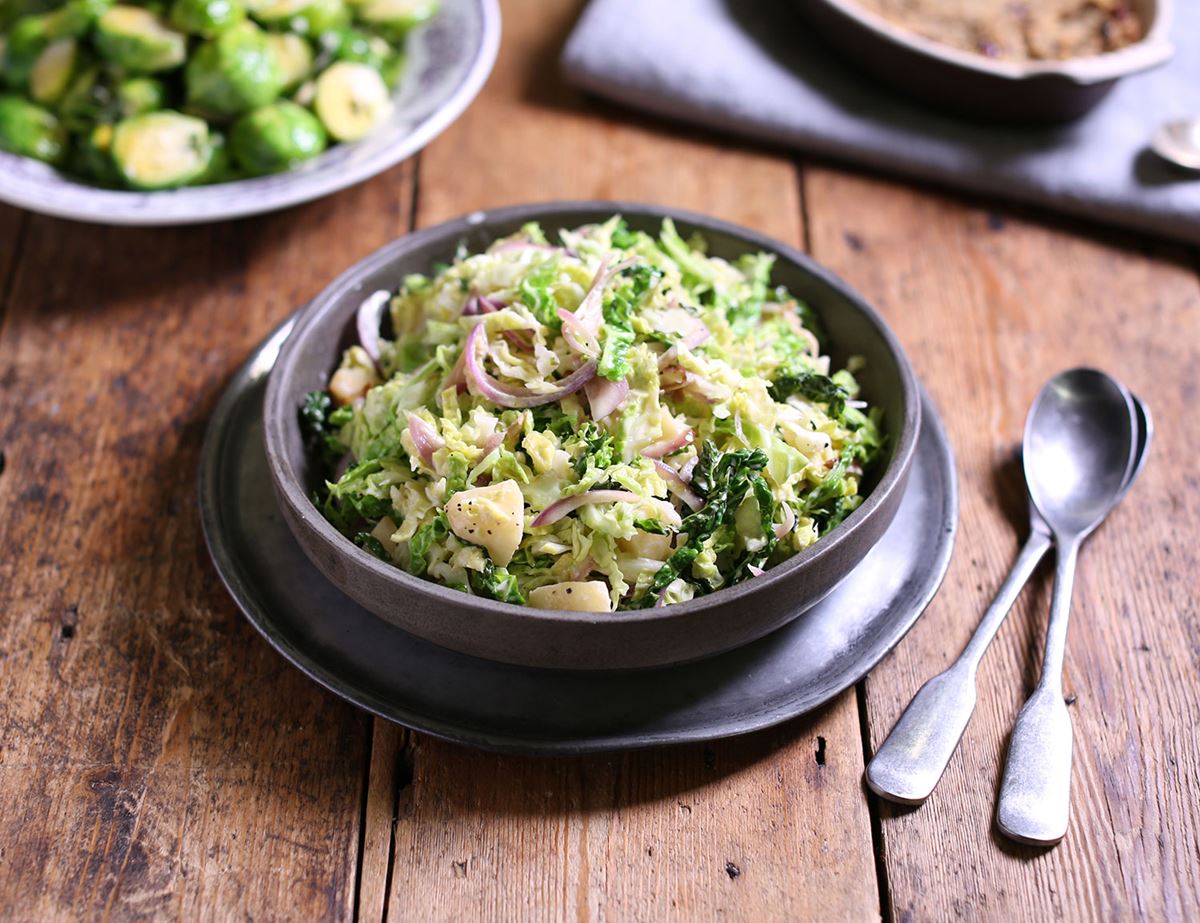 Creamed Savoy Cabbage & Apple