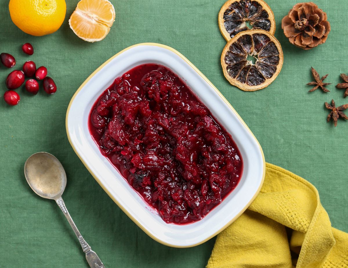 Roast Cranberry & Clementine Sauce Recipe Abel & Cole