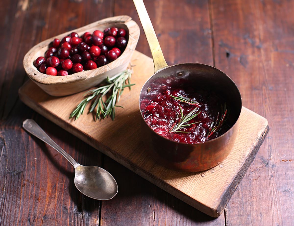 Cranberry, Gin & Rosemary Sauce