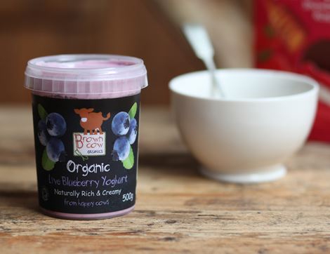 Blueberry Yogurt, Organic, Brown Cow Organics (480g)