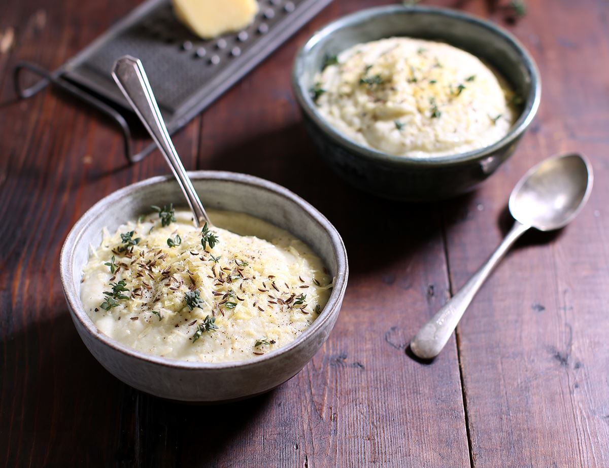 Cauliflower Cheese & Caraway Soup