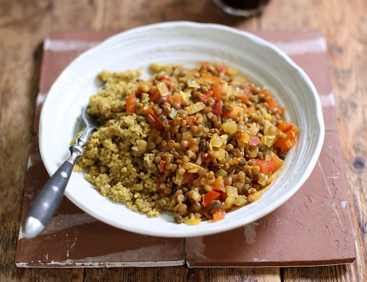 Speedy Spiced Lentils with Quinola