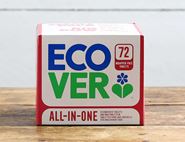 All In One Dishwasher Tablets, Ecover (72 tablets)