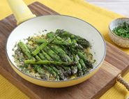 Asparagus with Pickled Shallot Butter