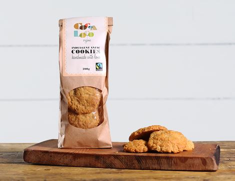 organic anzac cookies cocoa loco