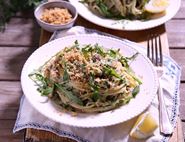 Smoked Salmon, Rocket & Crème Fraîche Spaghetti