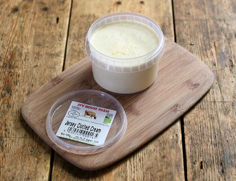 Jersey Clotted Cream, Organic, Ivy House Farm (226g)