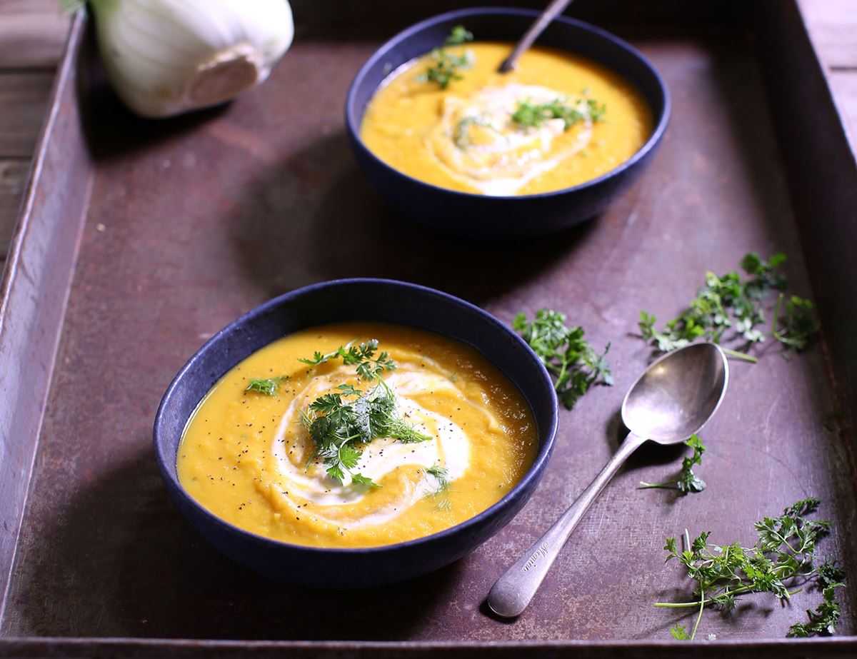 Carrot, Chervil & Crème Fraîche Soup