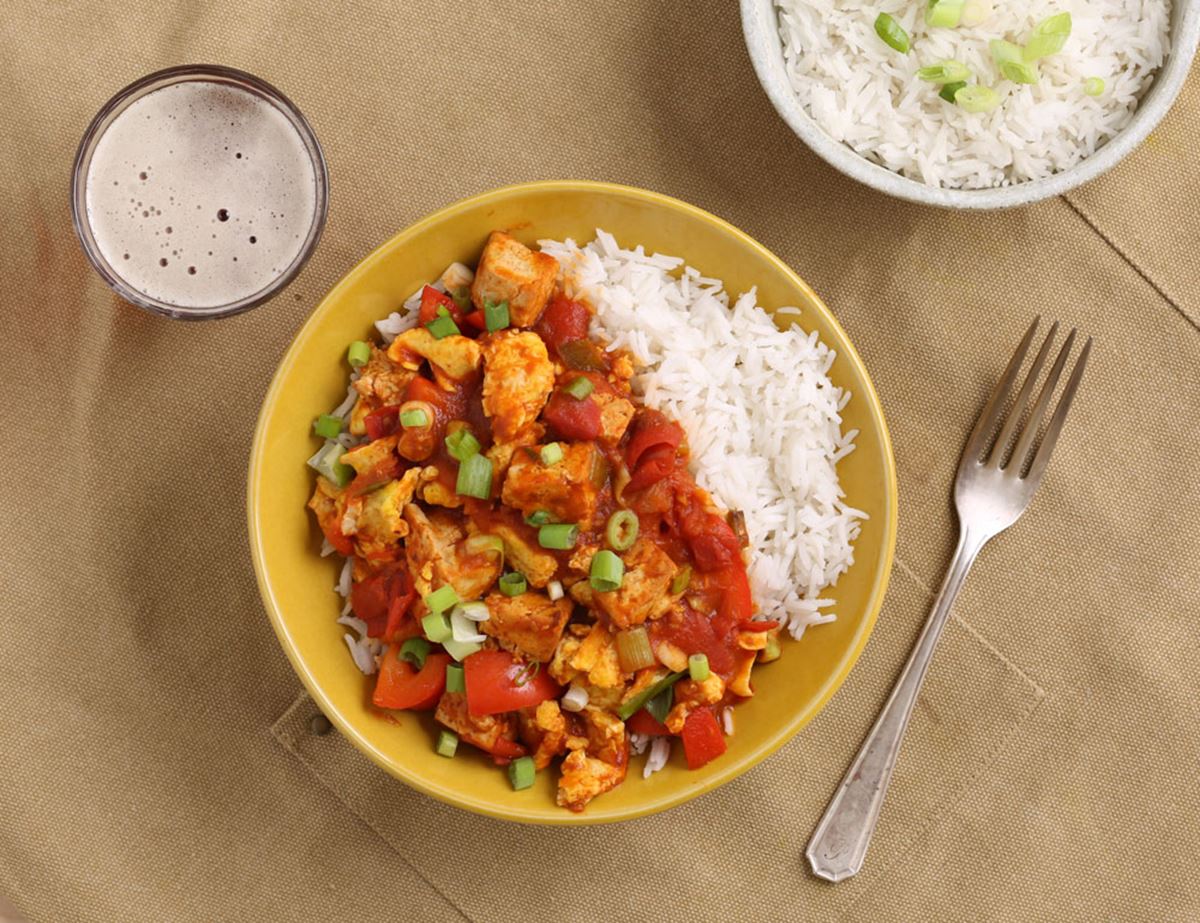 Tomato, Tofu & Egg Stir-Fry