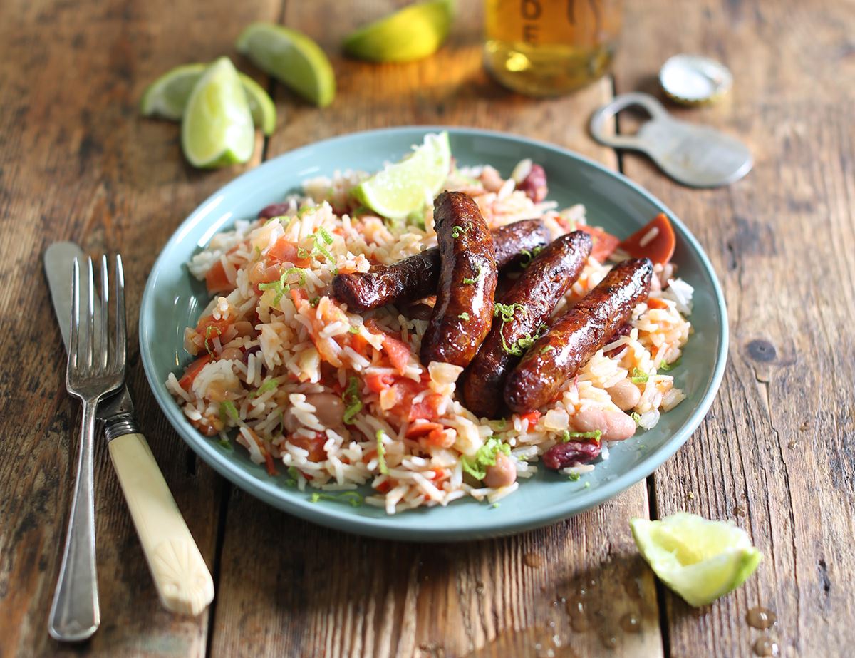 Mexican Rice & Beans with Chorizo
