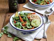 Courgette & Coconut Curry with Rice