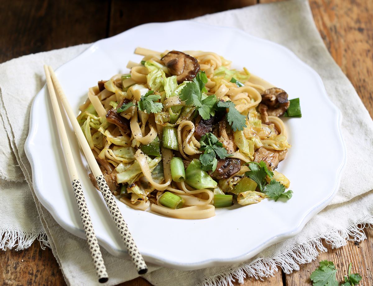 Honeyed Udon Noodle Stir-Fry