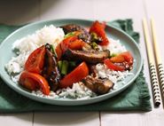 Portobello Mushroom & Tomato Stir-Fry