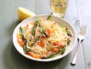 Smoked Salmon, Asparagus & Chilli Spaghetti