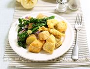 Crispy Fish Nuggets with Tenderstem® Broccoli
