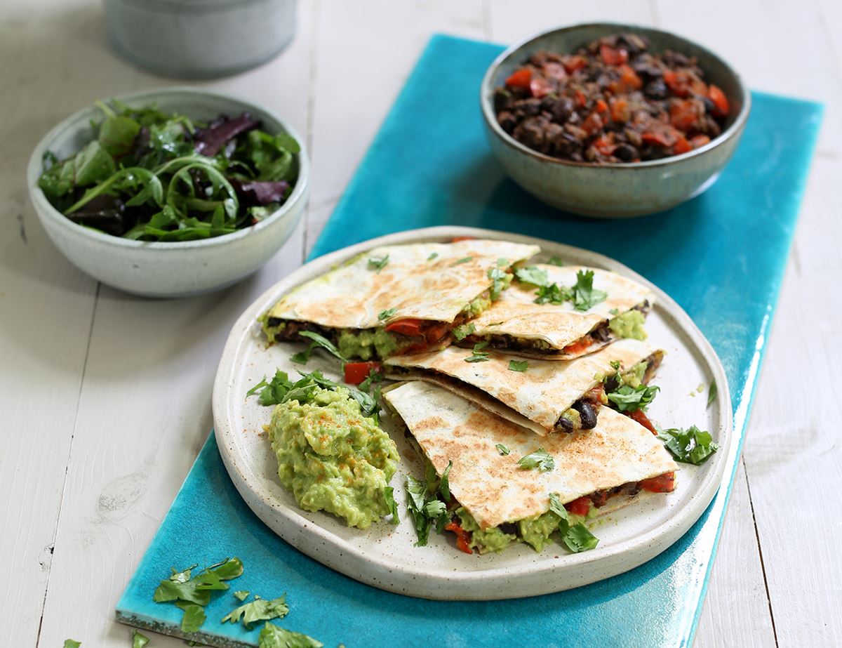 Black Bean & Avocado Quesadillas