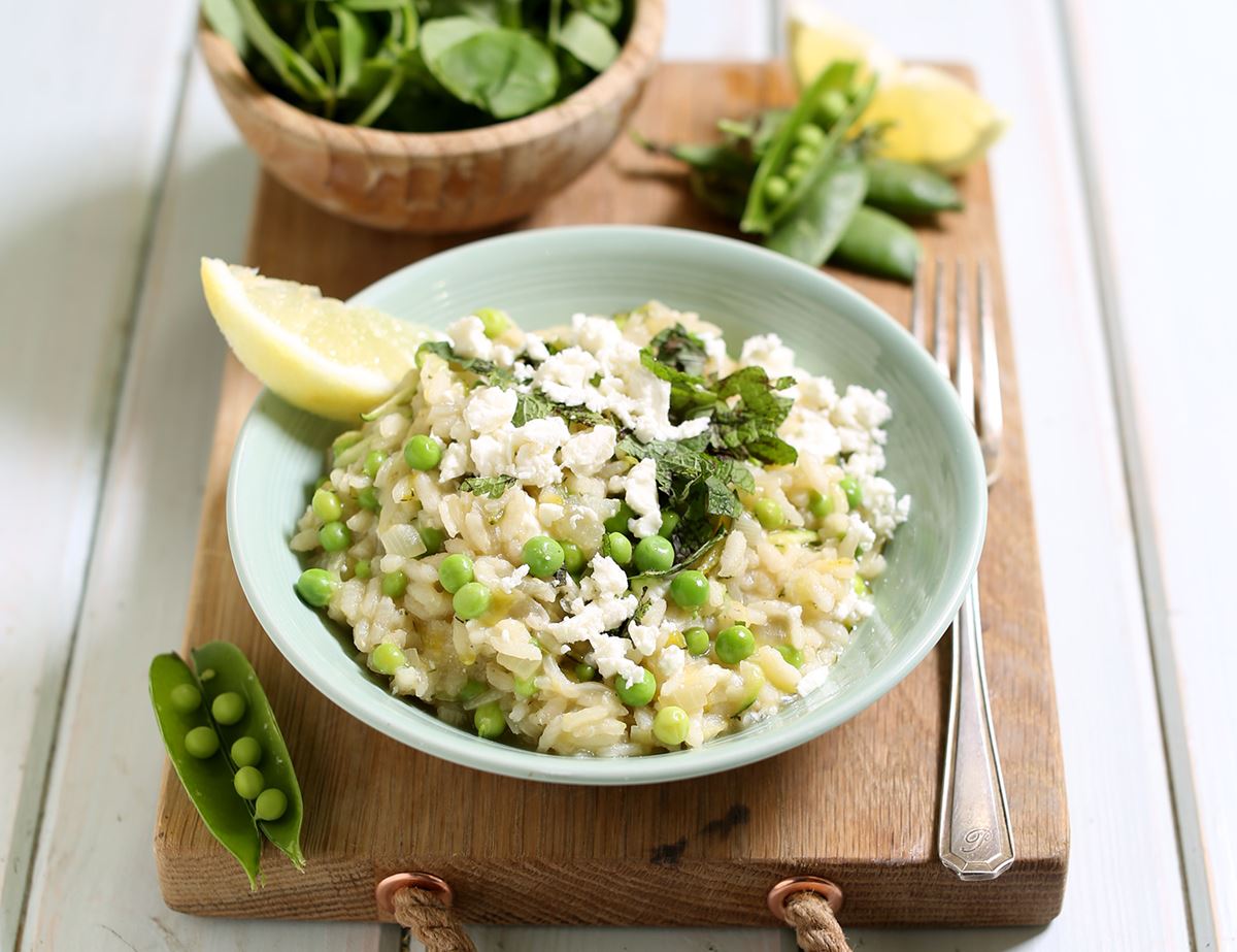 Garden Pea & Feta Risotto