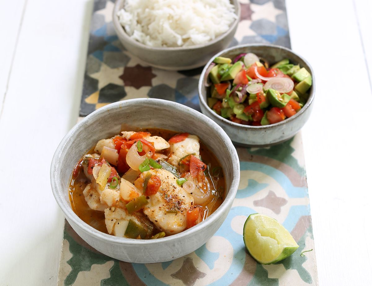 Cajun Fish & Avocado Salsa