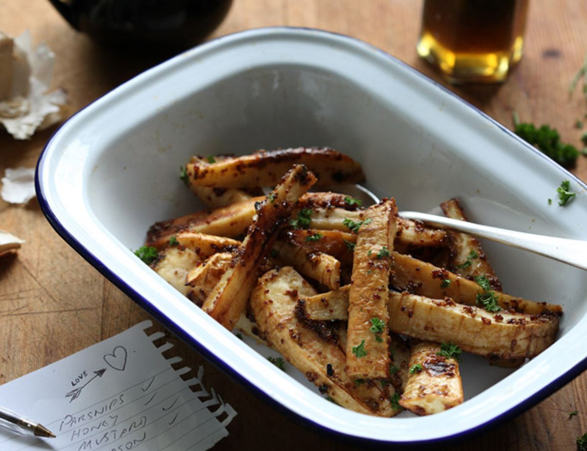 Honey Mustard Parsnips