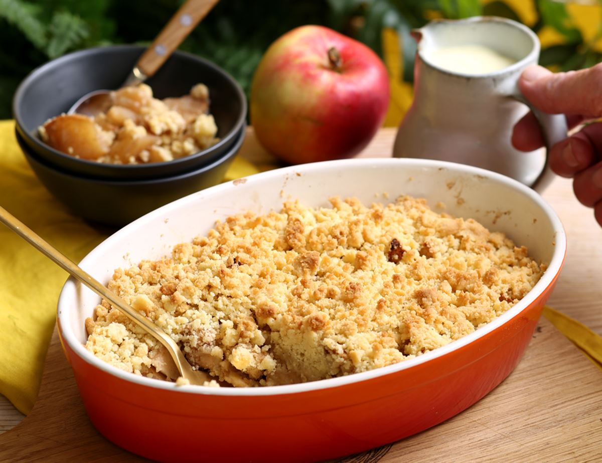 Simple Apple Crumble for Two