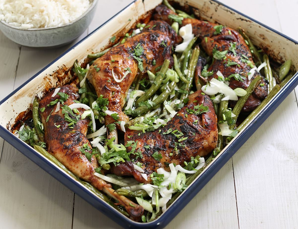 Miso & Maple Roast Chicken with Fluffy Rice