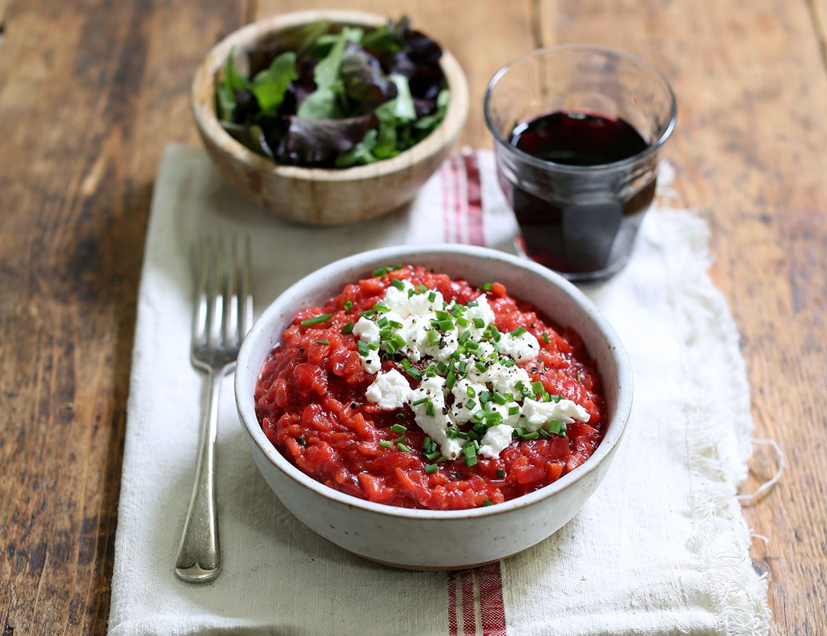 Beetroot & Goat's Cheese Risotto