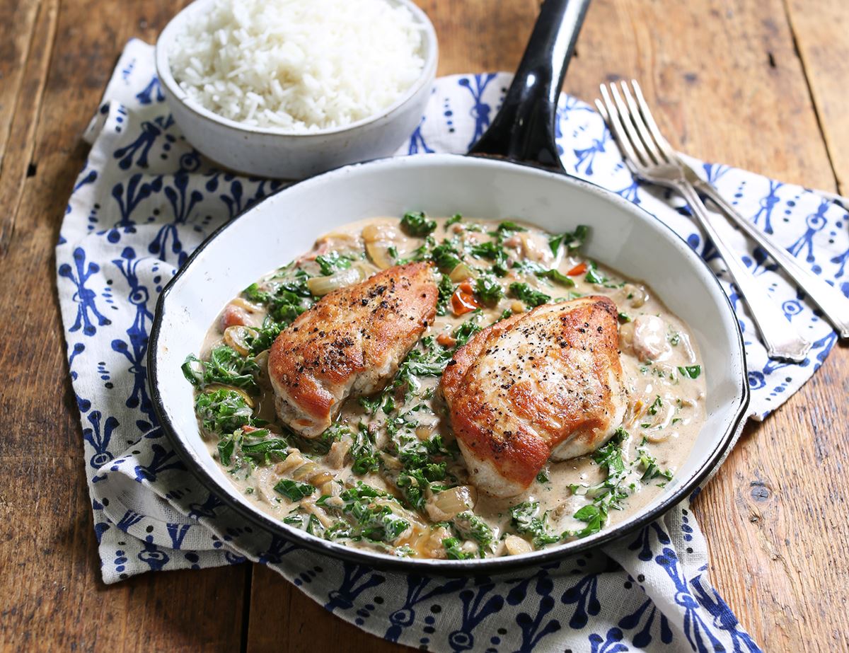 Indian Spiced Yogurt Chicken & Rice