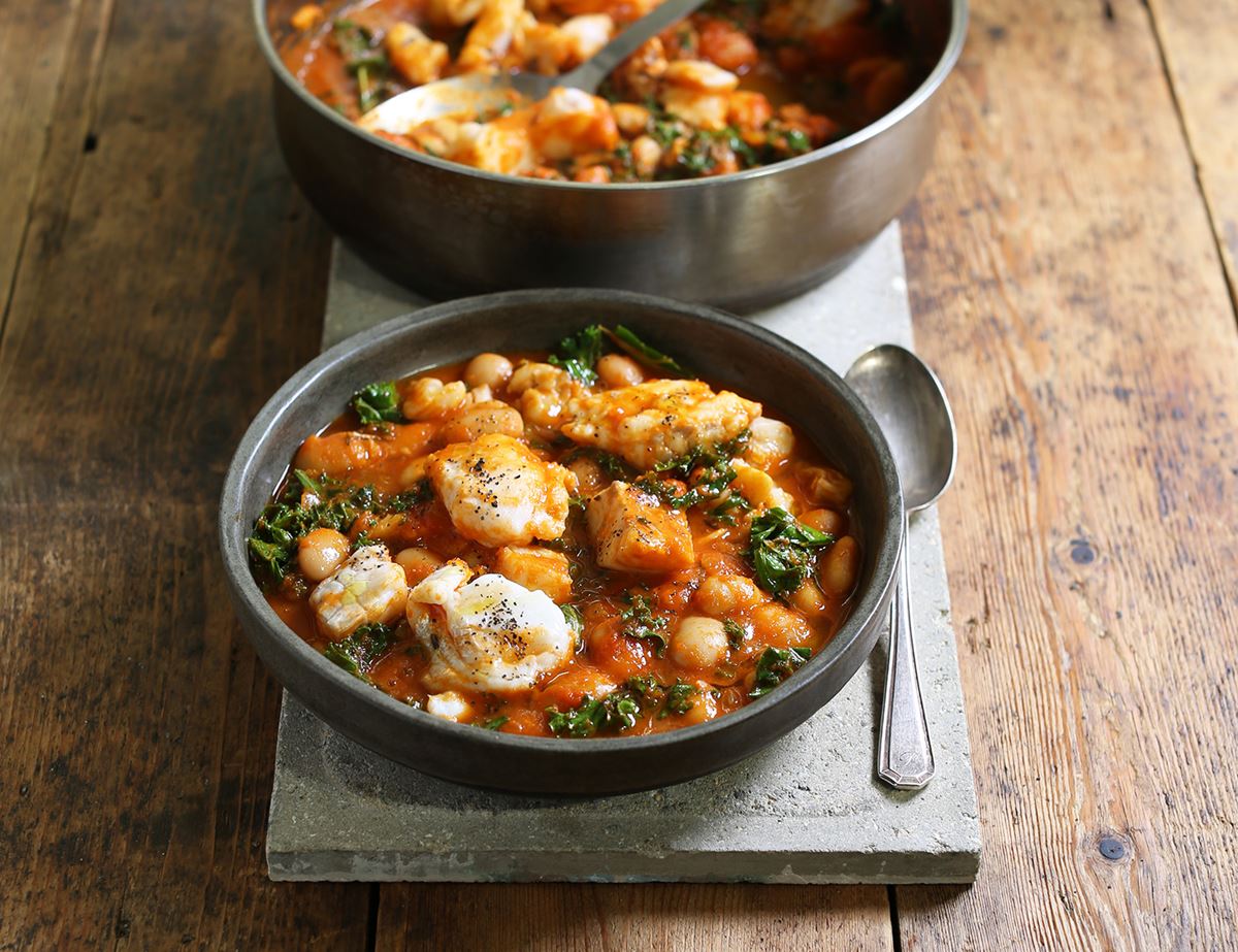 Spanish Fish & Butter Bean Stew