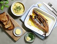 Grilled Kipper with Creamy Scrambled Eggs